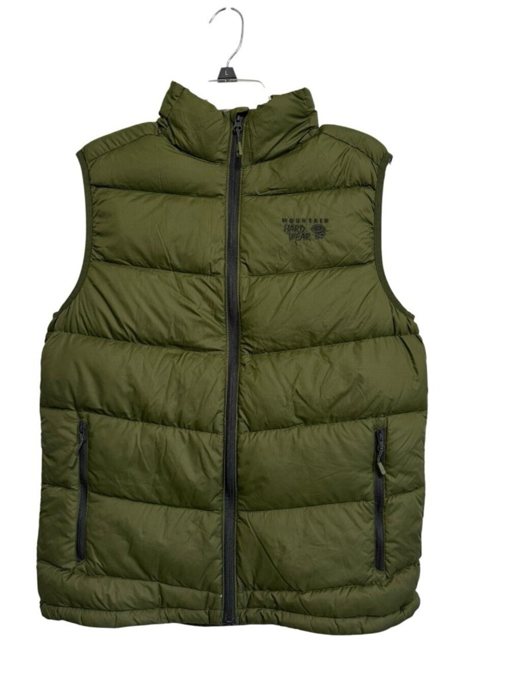 Mountain Hardwear Q Shield 650 Down Puffer Vest Green Mens Size M Outdoor EUC